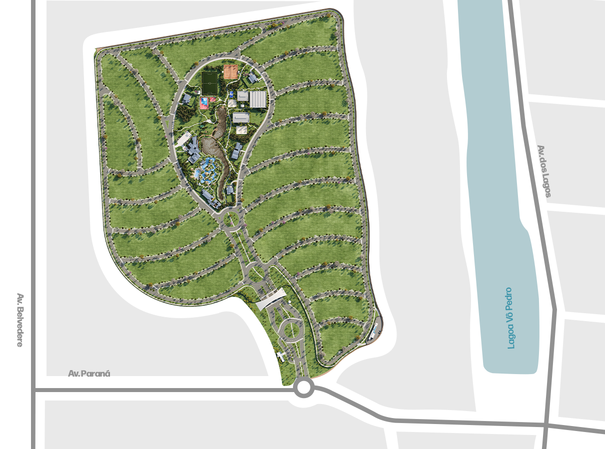 Localização do Hamoa Resort Residencial Primavera do Leste